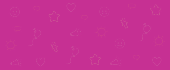 icon pattern dark pink background